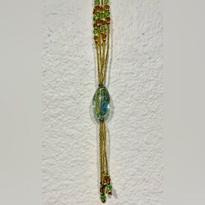 Vintage Murano-style Art Glass Beaded Necklace